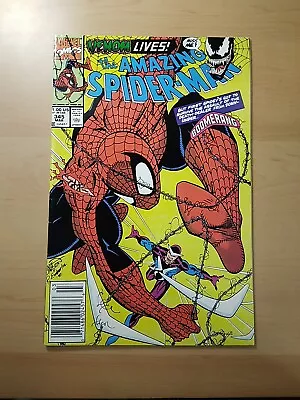 Buy The Amazing Spider-man #345 (marvel 1991)  Newsstand -  1st. Carnage Symbiote F+ • 7.88£