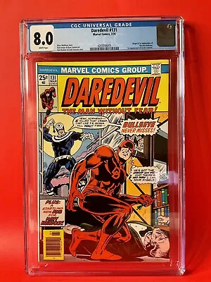 Buy Marvel- Daredevil #131 (1976) CGC Universal 8.0 - 1st Appearance Of Bullseye • 355.42£