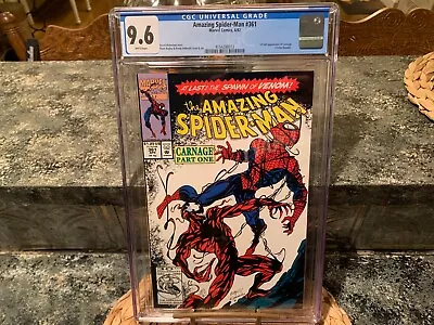 Buy Nice Amazing Spider Man #361 Cgc 9.6 1st Full Appearance Of Carnage White Pages • 159.86£
