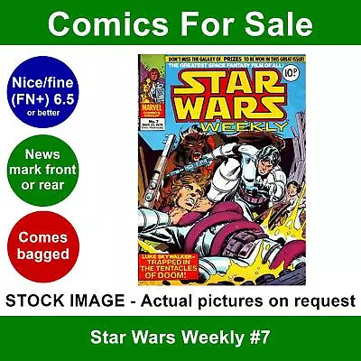 Buy Star Wars Weekly #7 Comic - Nice FN+ 22 March 1978 - Marvel UK • 7.99£