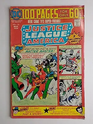 Buy DC Comics Justice League Of America #116 1st Appearance Golden Eagle FN/VF 7.0 • 19.74£