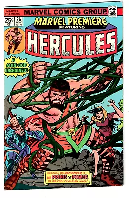 Buy MARVEL PREMIERE #26 Bronze Age Marvel Hercules 1975 • 2.39£