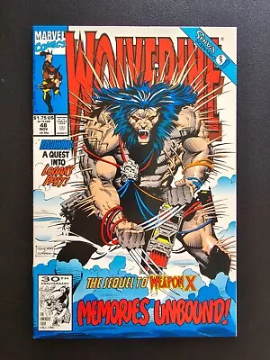 Buy Marvel Comics Wolverine #48 November 1991 Marc Silvestri 1st App Wraith (a) • 3.96£