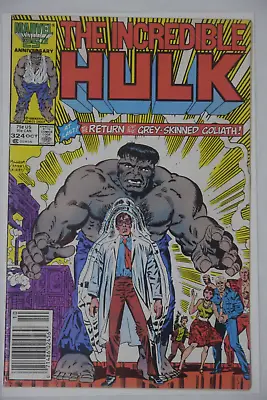 Buy The Incredible Hulk #324 Return Of The Grey Hulk Marvel Comics 1986 • 21.36£