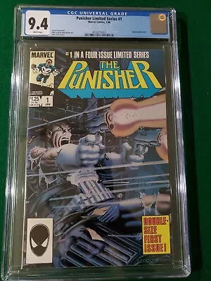 Buy Punisher Limited Series 1 CGC 9.4 NM Mike Zeck Marvel Comics 1986 White Pages • 118.59£