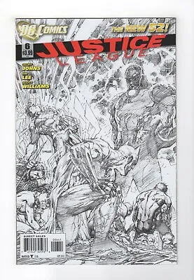 Buy Justice League (DC 2011 New 52) #6 (2012) Jim Lee B&W Sketch 1:200 Variant • 36.48£
