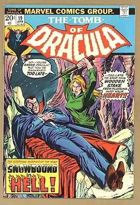 Buy Tomb Of Dracula 19 (FN-) Blade! Marv Wolfman, Gene Colan 1974 Marvel Comics X195 • 22.39£