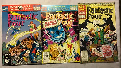 Buy Fantastic Four Annuals #24. 1991. #25. 1992.  #26. 1993. Marvel Comics • 20£
