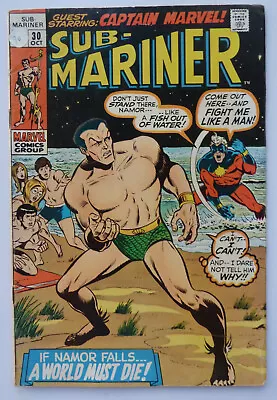 Buy The Sub-Mariner #30 - Marvel Comics October 1970 VG+ 4.5 • 9.95£