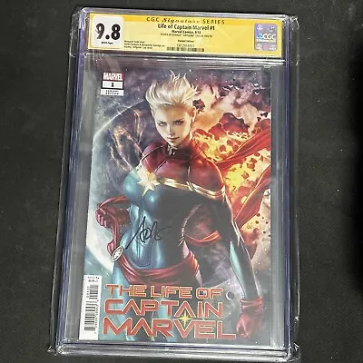 Buy The Life Of Captain Marvel #1 CGC SS 9.8 Signed By Stanley Artgerm Lau • 120.37£