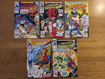 Buy Amazing Spider-Man Lot Of 5 # 364 366 367 368 369 Electro Scourge Bagley 1992 • 16£