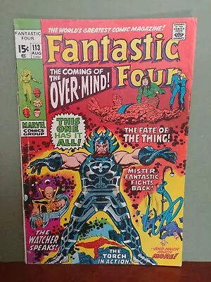 Buy Fantastic Four #113 1st Overmind! Marvel 1971  4.5 • 9.64£