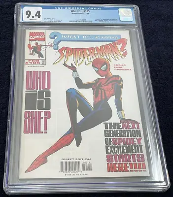 Buy What If… #105 (Feb 1998) ✨ Graded 9.4 WHITE Pages By CGC ✔ Orig 1st App Mayday P • 159.90£