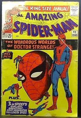 Buy Amazing Spider-man Annual #2 2.0 1965 1st Meeting Dr. Strange + Spider-man! Key! • 16.07£