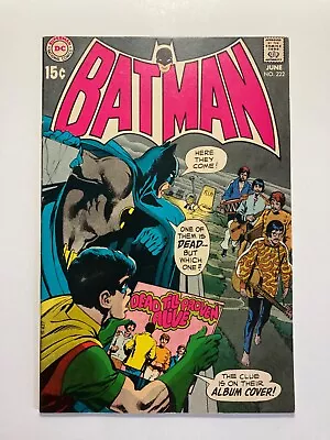 Buy Batman #222 Neal Adams Beatles Cover DC 1970 VF 7.5 Or Better • 293.56£