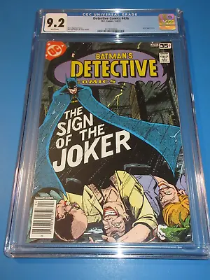 Buy Detective Comics #476 Bronze Age Iconic Joker Cover Key CGC 9.2 NM- Batman Wow • 136.53£
