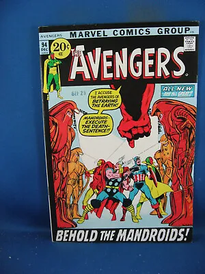Buy Avengers 94 F Vf Neal Adams Marvel 1971 • 40.21£