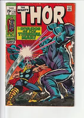Buy The Mighty Thor #170 Marvel Comics Cents Copy • 25£
