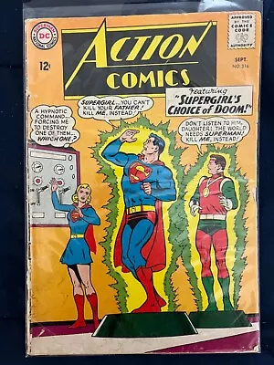 Buy Action Comics #316 Nice Silver Age Superman Vintage DC Comic 1964  • 15.80£
