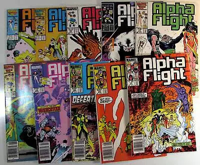 Buy Alpha Flight Lot 10 #42,19,49,45,37,35,32,26,25,24 Marvel 1985 Newsstand Comics • 44.27£