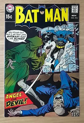 Buy Batman #216 DC Comics Bronze Age Key Issue 1st Mention Of Alfred's Last Name Fvf • 27.98£