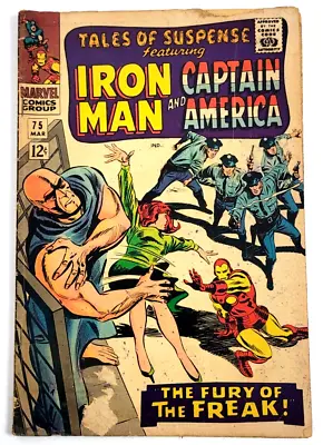 Buy Tales Of Suspense #75  (1966) / Fn- / 1st Peggy Carter / Iron Man / Cpt America • 78.83£