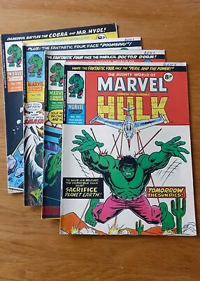 Buy Marvel Comics UK Weekly HULK #124 #125 #126 #127 Original 1975 • 1.75£