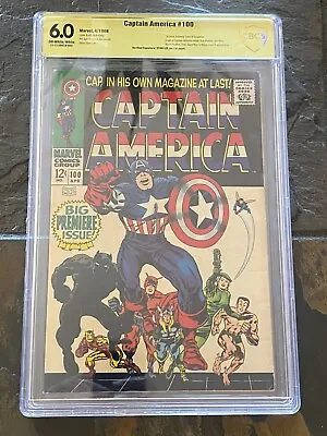Buy Captain America 100 Stan Lee Autograph Verified Auto On Inside Page, CBCS 6.0 • 600.46£