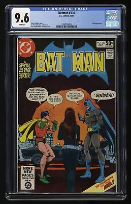 Buy Batman #330 CGC NM+ 9.6 White Pages Talia! DC Comics 1980 • 127.30£
