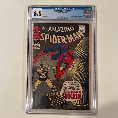 Buy Amazing Spider-Man #46 CGC 6.5 OWP 4377737008 - 1st Appearance Of The Shocker • 285.05£