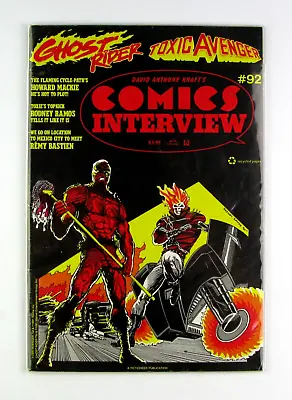 Buy Comics Interview #92 ( 1991 ) Fn  Toxic Avenger, Ghost Rider • 14.95£
