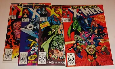 Buy Uncanny X-men #240,241,242,243 Silvestri Glossy High Grade 1989 • 17.79£