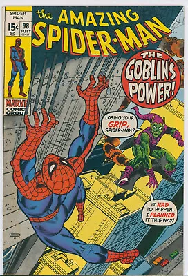 Buy Amazing Spider-man #98 Bronze Age Green Goblin Marvel Comics 1971 Gil Kane • 55.17£