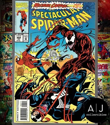 Buy Peter Parker The Spectacular Spiderman #202 NM 9.4 • 5.09£