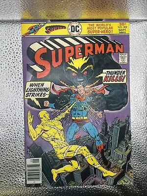 Buy Superman 303 DC 1976 VF Ernie Chan Gerry Conway Lightning Strikes(JG1123-629) • 11.06£