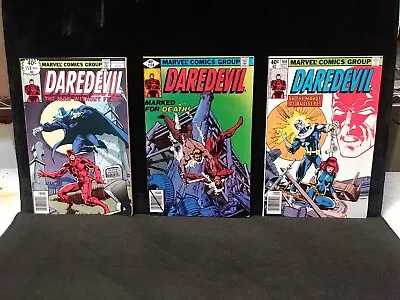 Buy Daredevil#158,159,160 (Miller/Bullseye/Natasha) Marvel 1979 • 134.56£