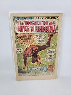 Buy Daredevil #41 Marvel Silver Age Death Of Mike Murdock (twin) *1968* Coverless • 6.32£