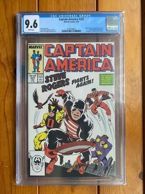 Buy Captain America #337 CGC 9.6 (1988) First 1st Puff Adder Copperhead Black Racer • 51.97£