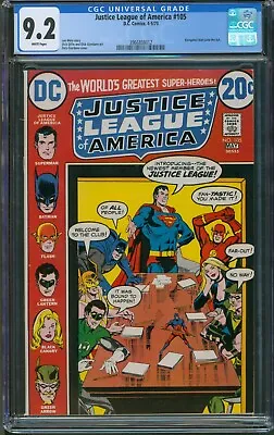 Buy Justice League Of America #105 D.C. Comics 4/73 CGC 9.2 White Pages • 100.53£
