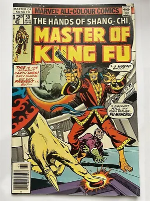 Buy SHANG-CHI : MASTER OF KUNG-FU #50 Marvel Comics UK Price 1977 VF • 2.95£