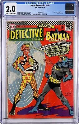 Buy Vintage Detective Comics #358 DC Book 12/1966 CGC 2.0 • 233.23£