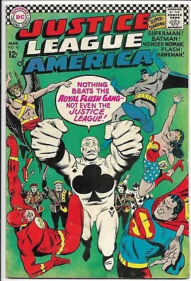 Buy JUSTICE LEAGUE OF AMERICA #43 VG 1st Appearance Royal Flush Gang! KEY ISSUE! • 19.94£