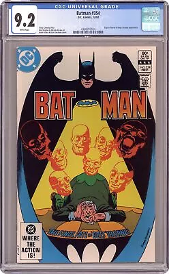 Buy Batman #354 CGC 9.2 1982 4368707024 • 41.90£