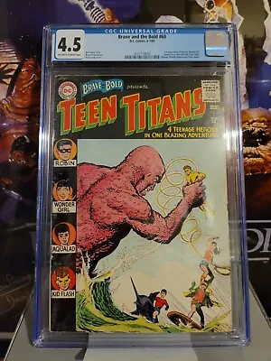 Buy Brave And The Bold #60 CGC 4.5 2nd Teen Titans DC Comic 1965 • 245£