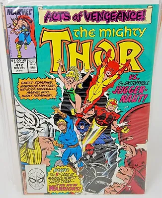 Buy Thor (mighty) #412 New Warriors 1st Full Appearance *1989* 9.4 • 34.17£