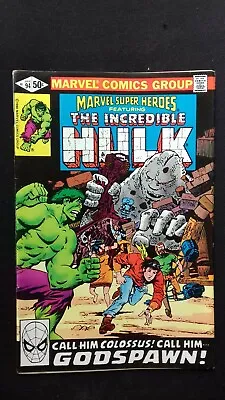 Buy MARVEL SUPER HEROES # 94   ( 1980 , Reprints HULK # 145 )  VFn   (8.0) • 3.99£