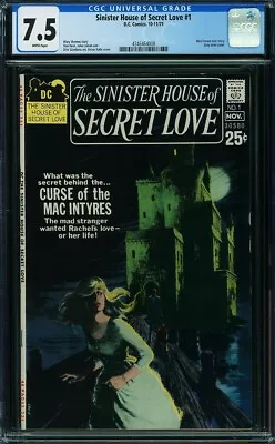 Buy The Sinister House Of Secrets 1 Cgc 7.5 White Pages No Spine Stress  1971 Dc D1 • 227.05£