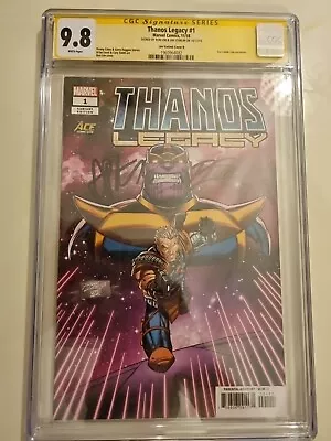 Buy THANOS LEGACY #1 CGC 9.8 SS JIM STARLIN & RON LIM  ACE Comic Con VARIANT COVER • 180£