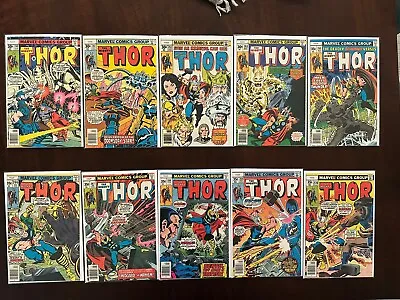 Buy Mighty Thor Lot Of 10 #260-263, 265-270 Marvel Bronze Age • 48.15£