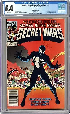 Buy Marvel Super Heroes Secret Wars #8N Newsstand Variant CGC 5.0 1984 4391096011 • 150.80£